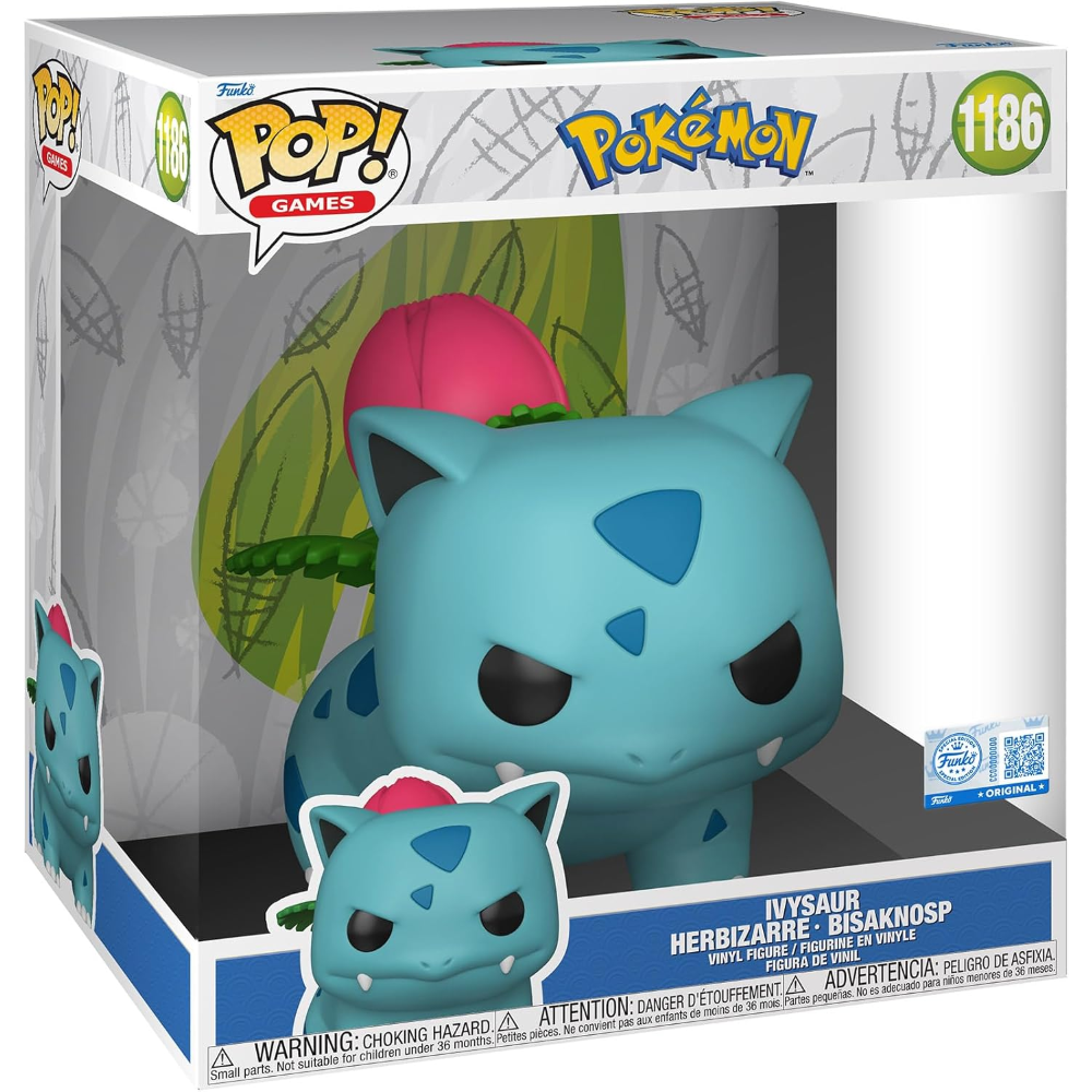 FUNKO POP JUMBO POKEMON - VINYL FIGURE 1186 IVYSAUR 25CM 91988