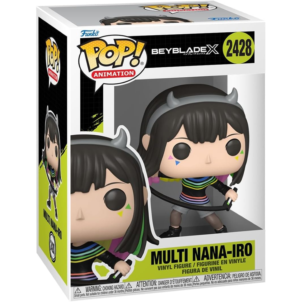 FUNKO POP BEYBLADE X - VINYL FIGURE  2428 MULTI NANA-IRO 9CM - 94145