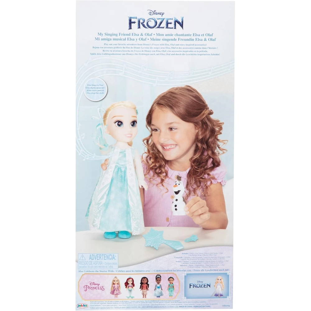 Jakks - Frozen La mia amica Elsa Cantante 38 cm 225306-RF1-V1-EU