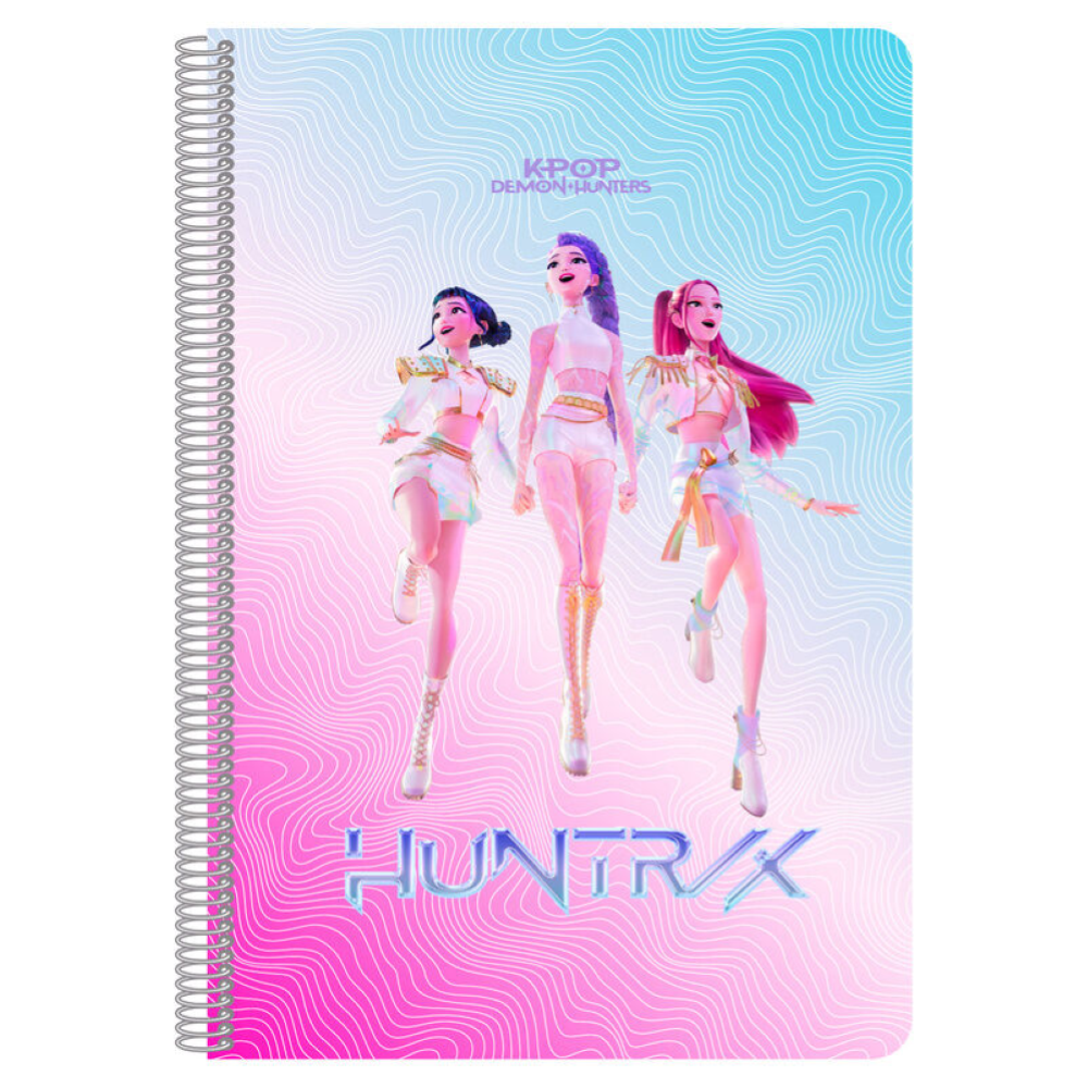 KPOP DEMON HUNTERS - NOTEBOOK SPIRALATO COPERTINA CARTONATA A4  