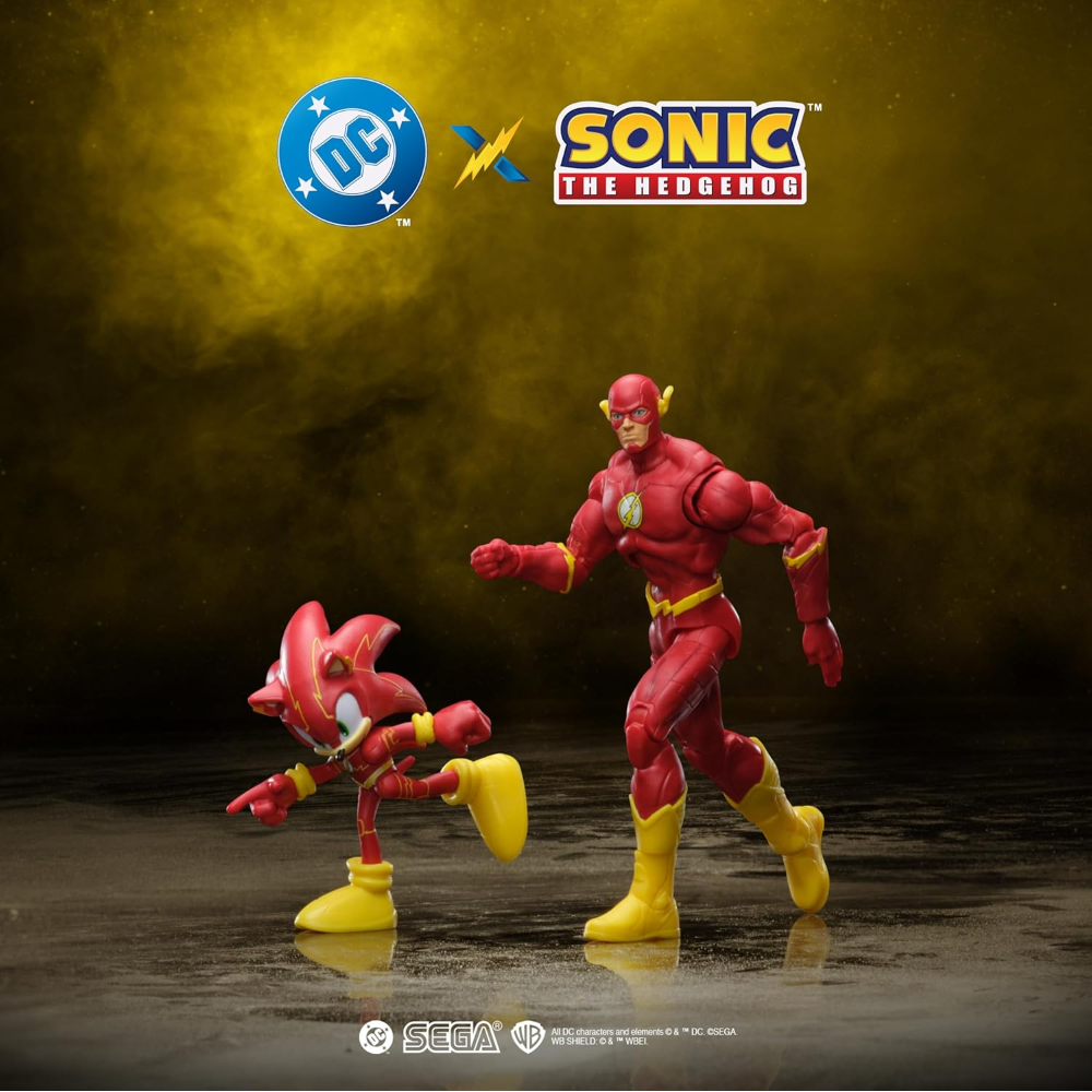 Jakks - DC X Sonic multipack personaggi da 6 e 13 cm (serie differenti) 42898GM