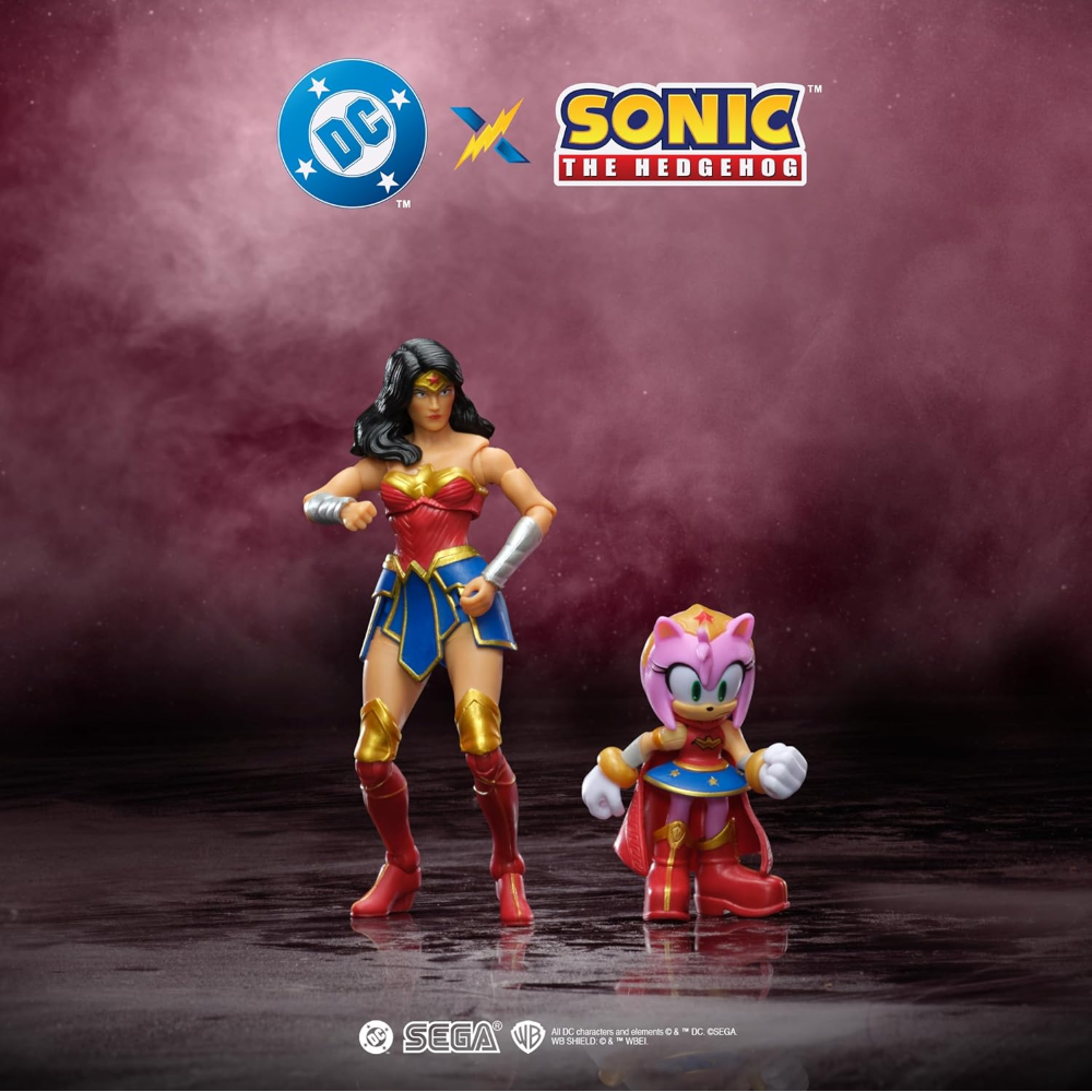 Jakks - DC X Sonic multipack personaggi da 6 e 13 cm (serie differenti) 42898GM