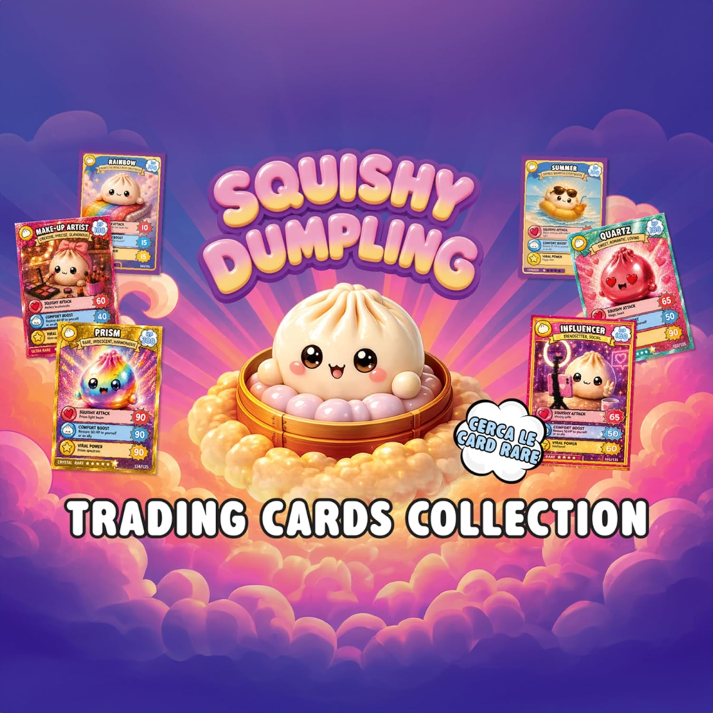 DIRAMIX - SQUISHY DUMPLING ALBUM - Raccoglitore + 1 bustina di card - OFFICIAL CARD COLLECTION - NO EDICOLA