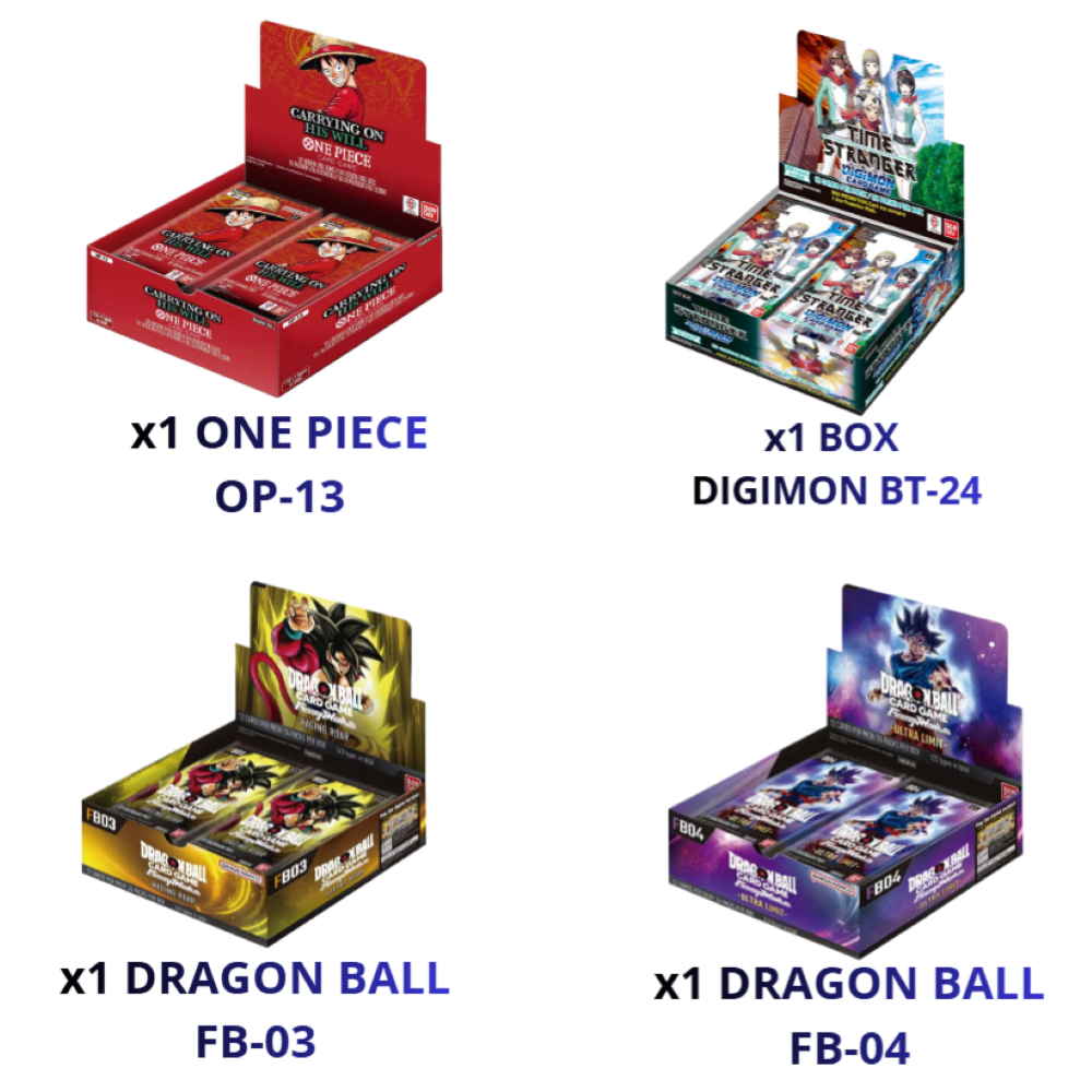 BUNDLE BOX One Piece OP-13 + 1BOX FB-03 + 1BOX FB-04 + 1BOX BT24