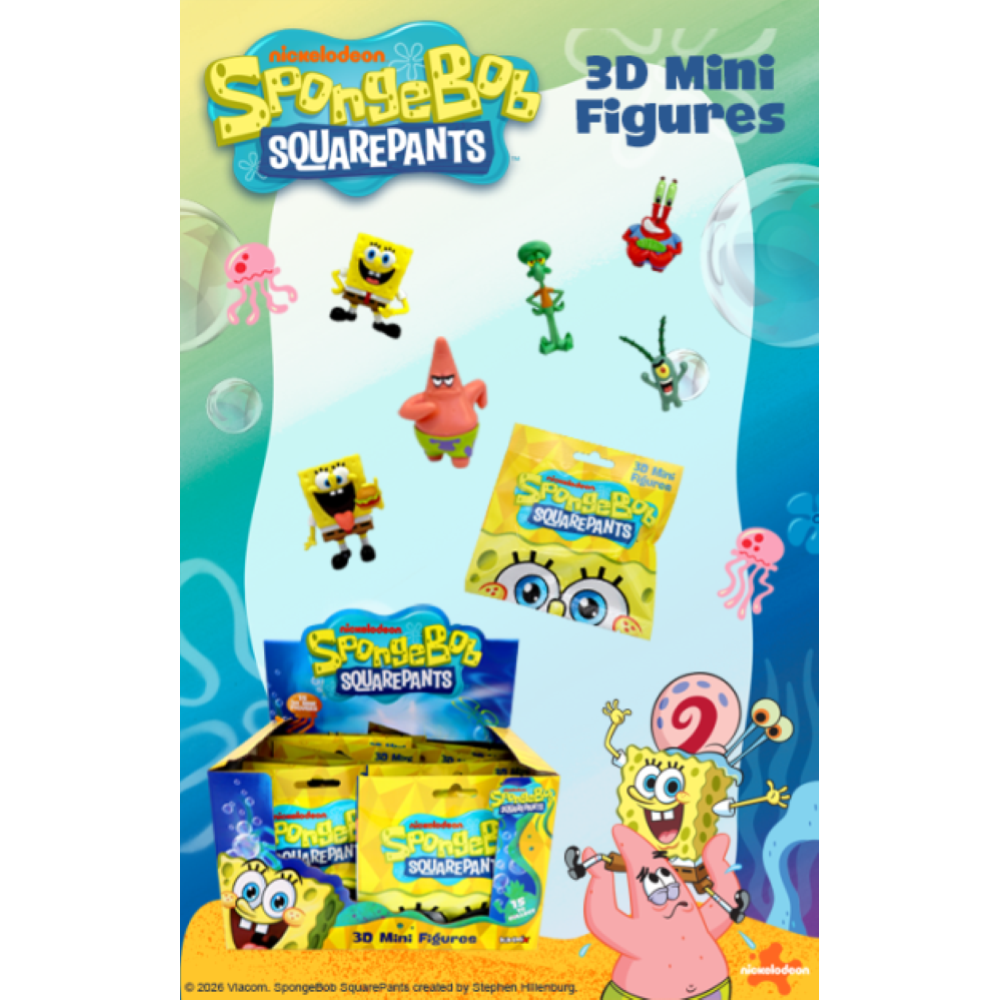 DIRAMIX - MINI FIGURES - SPONGEBOB 3D - DISPLAY CON BLIND BAG - NO EDICOLA
