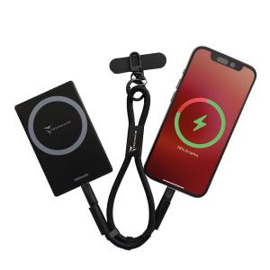 TECHMADE - CAVO SMART 56 CM DA POLSO - FAST CHARGING C TO C - BLACK