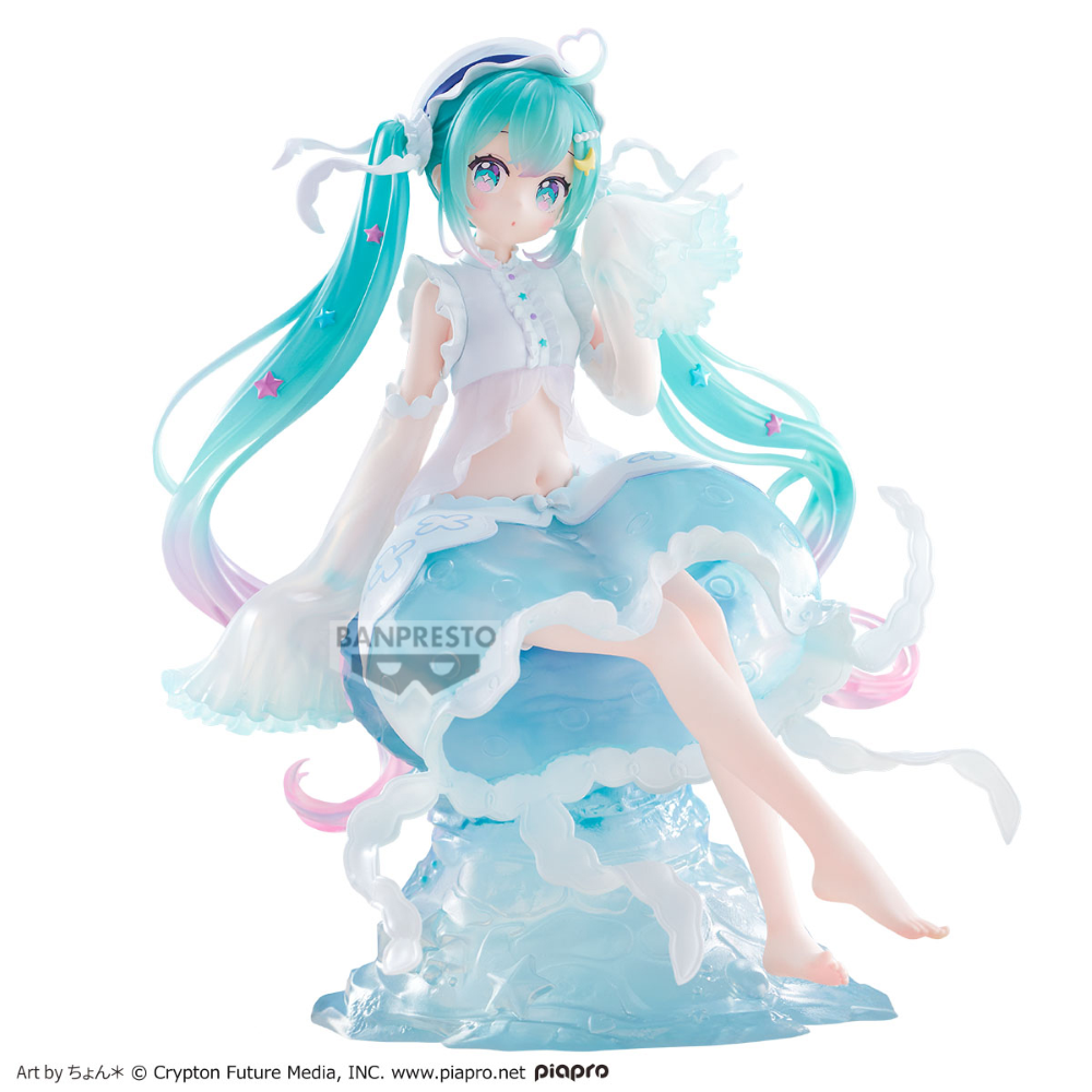 BANPRESTO 30010 - HATSUNE MIKU - BANPRESTO EVOLVE CLEARLUXE (JELLYFISH) - STATUA 20CM