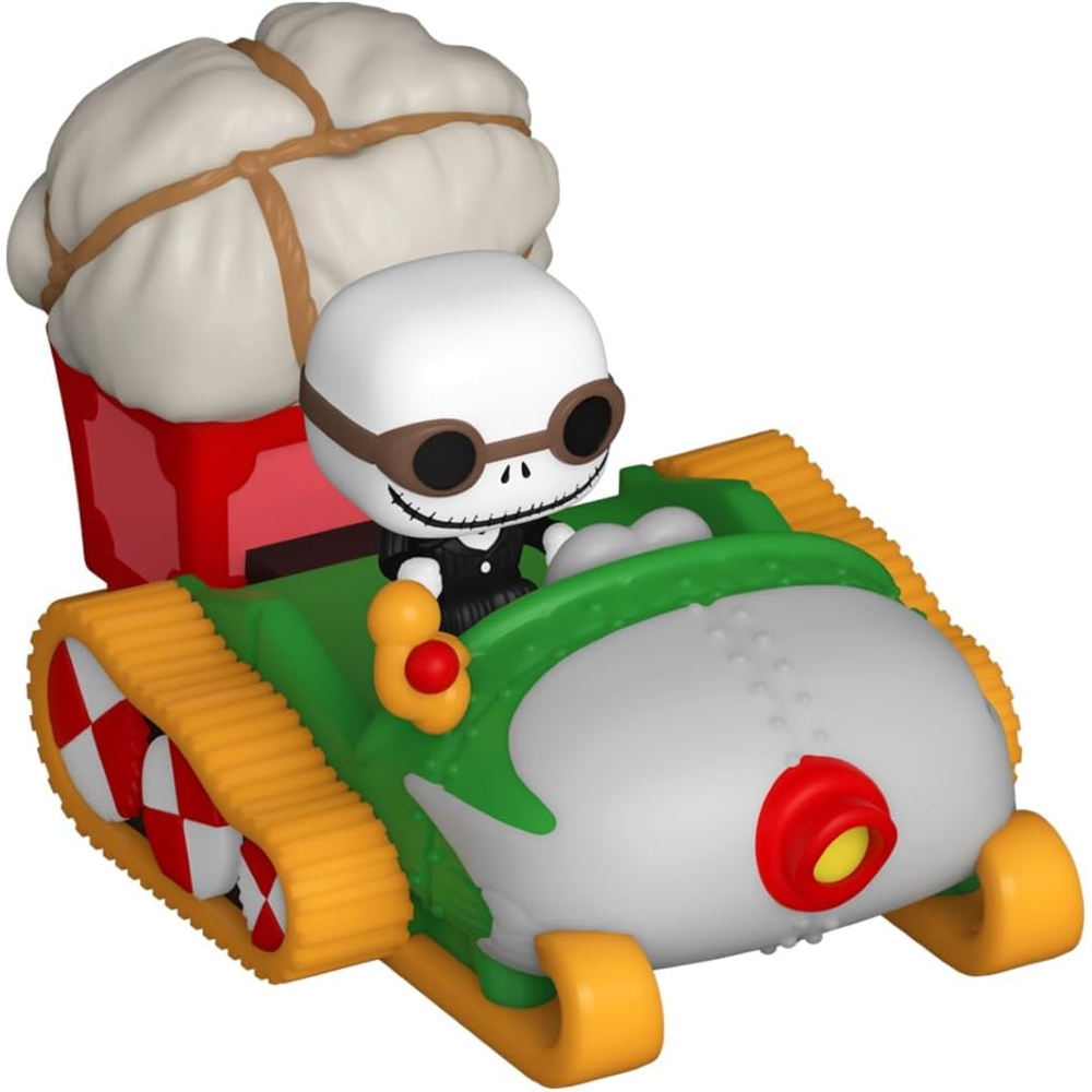 FUNKO POP BITTY RIDE The Nightmare Before Christmas - VINYL FIGURE - ck Skellington with Snowmobile IN RACECAR 
