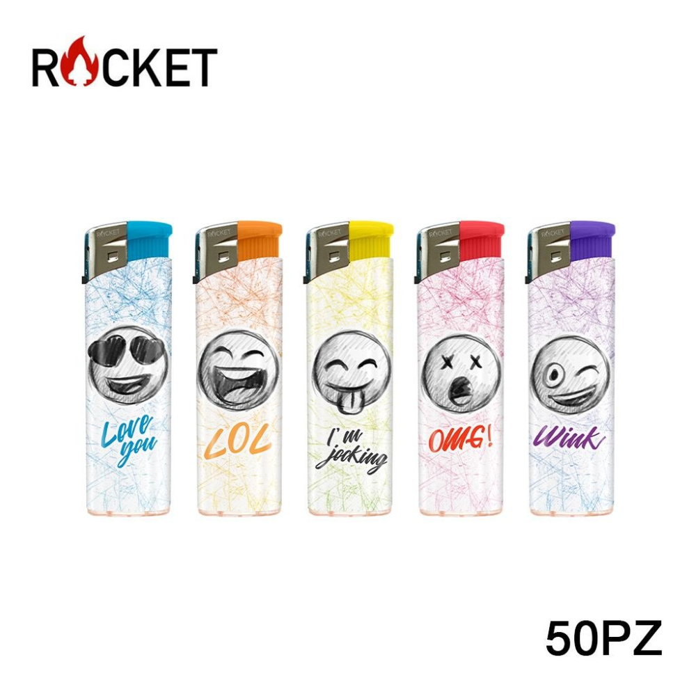 ROCKET - ACCENDINO SMILEY 1PZ=(50 PZ)
