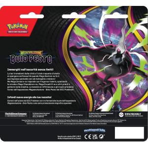 Pokemon - Blister 3 buste "M5 MEGAEVOLUZIONI BUIO PESTO" IT