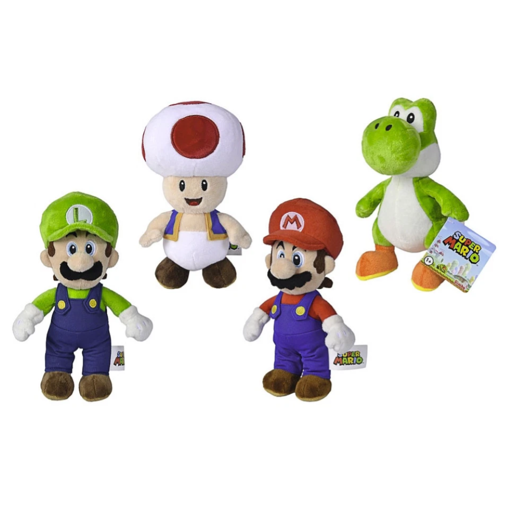 SIMBA - Super Mario personaggi Peluche cm.20 - 4 asst. - 109231009EUH