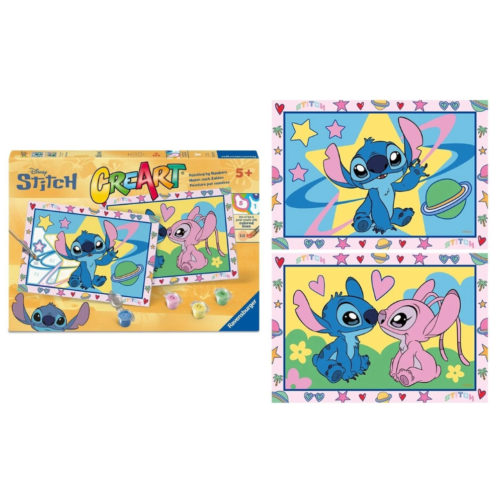 Ravensburger CreArt Serie Junior- 2 x Stitch & Angel 12023239