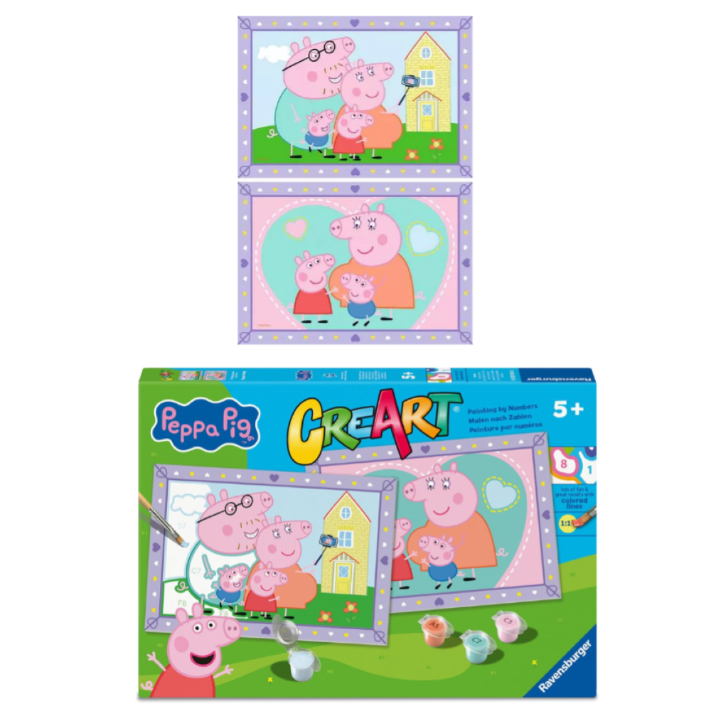 Ravensburger CreArt Serie Junior- 2 x Peppa Pig 12023054
