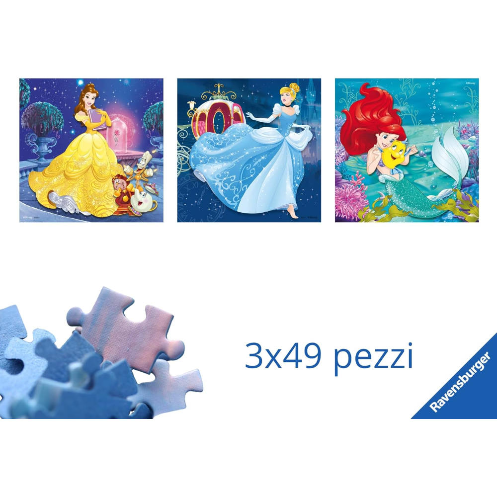 Ravensburger 3 x 49 pc - Principesse Disney B 9350