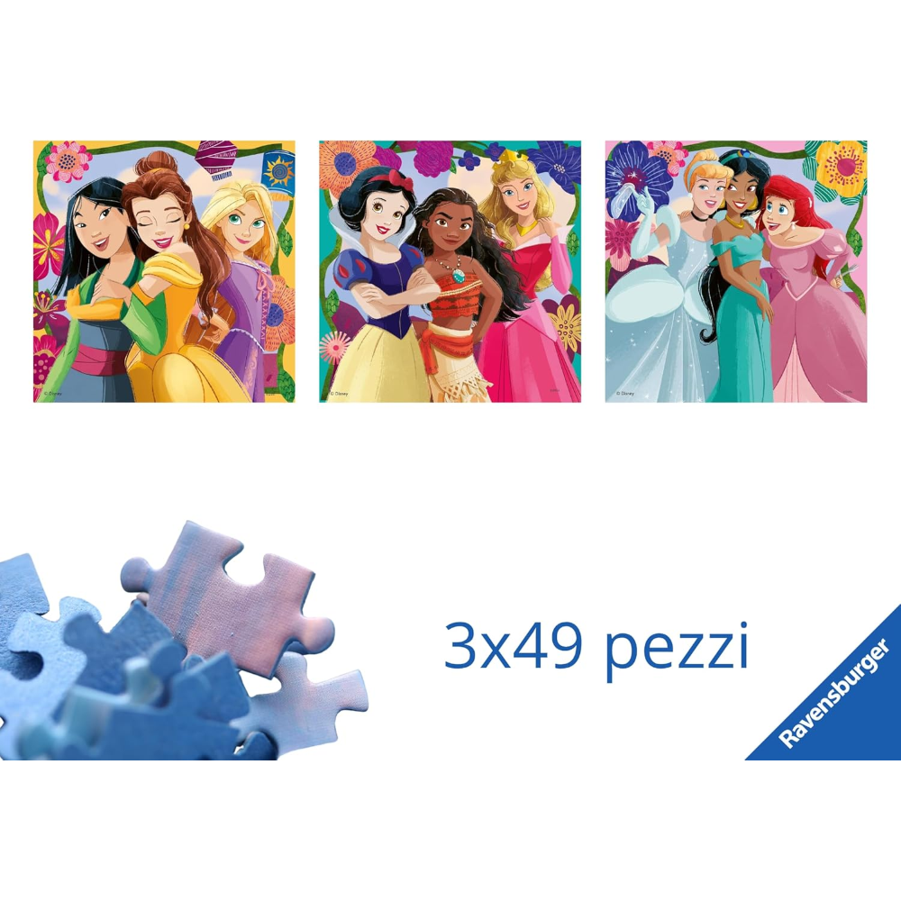 Ravensburger 3 x 49 pc - Disney Princess 12001068