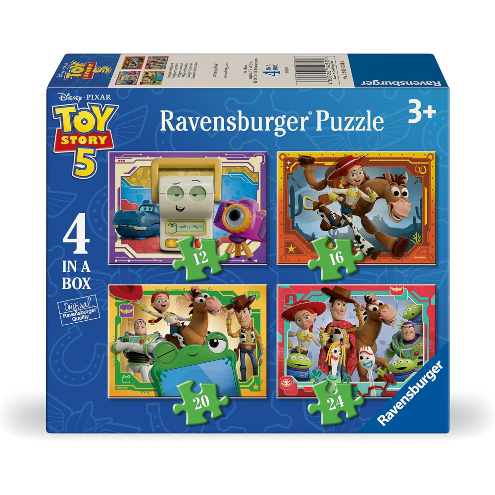 Ravensburger 4 in a box - Toy Story 5 - 12/16/20/24p  12004281