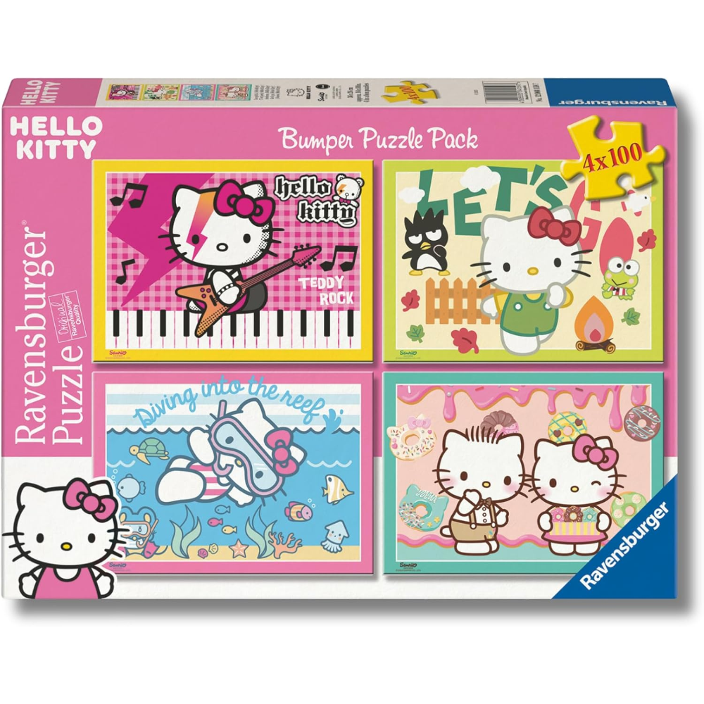 Ravensburger 4 x 100 pc - Hello Kitty 12004159
