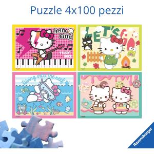 Ravensburger 4 x 100 pc - Hello Kitty 12004159
