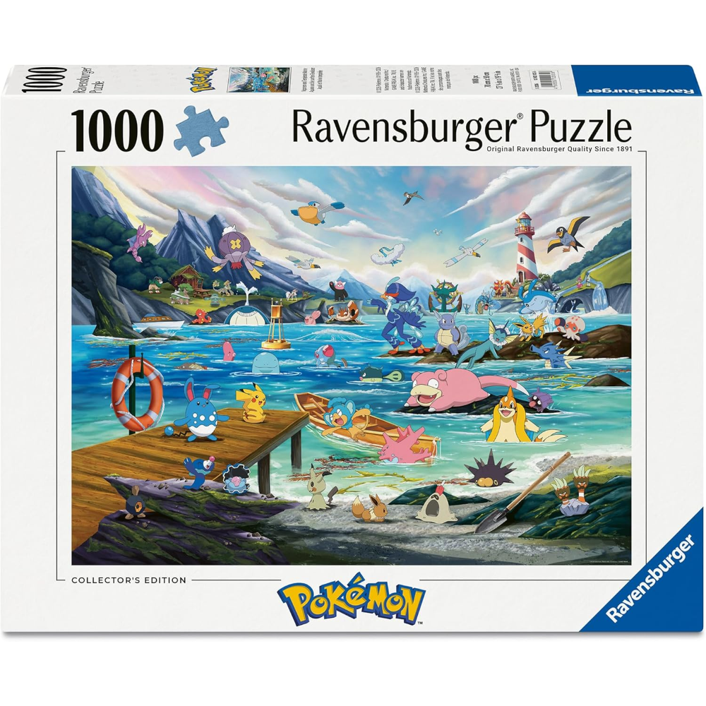 Ravensburger Puzzle 1000 PC - Pokémon Breakout 3: Vaporeon e il Mare Temperato 12002035