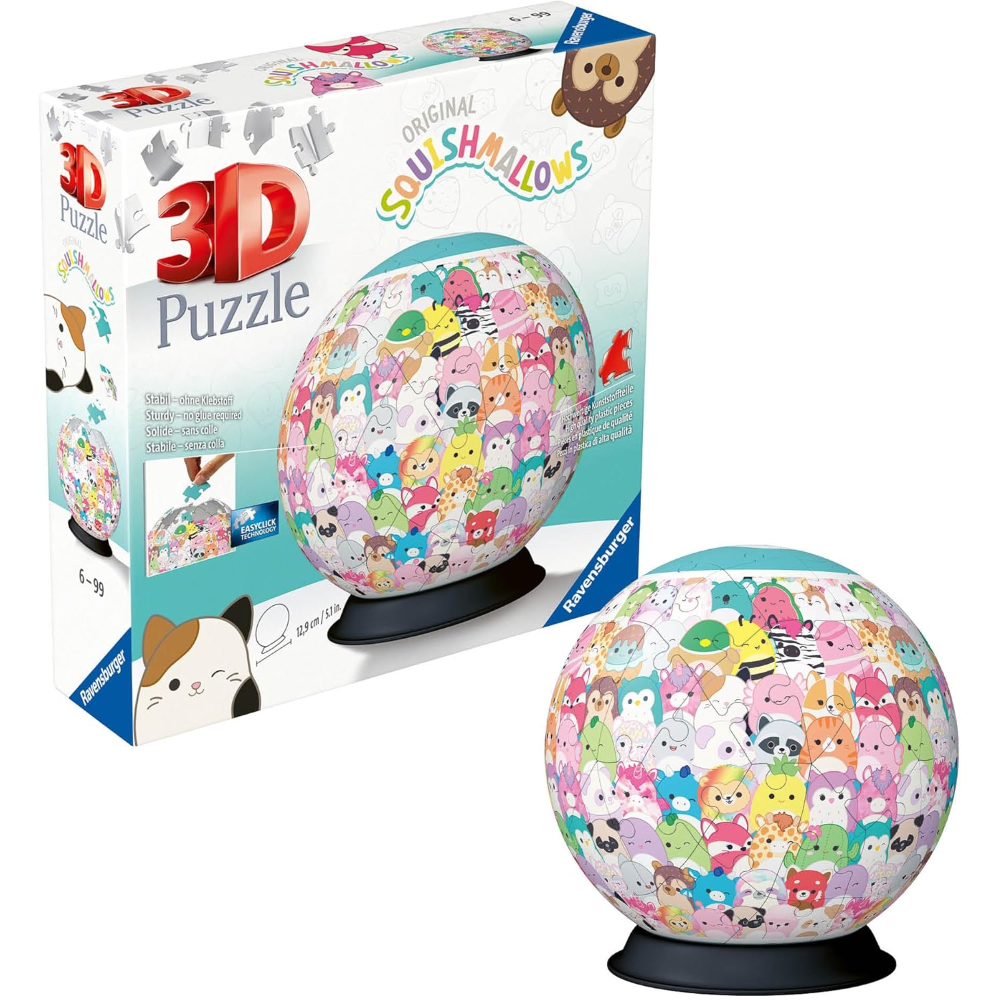 Ravensburger Puzzle 3D - Puzzleball 72 pc - Squishmallows 11583