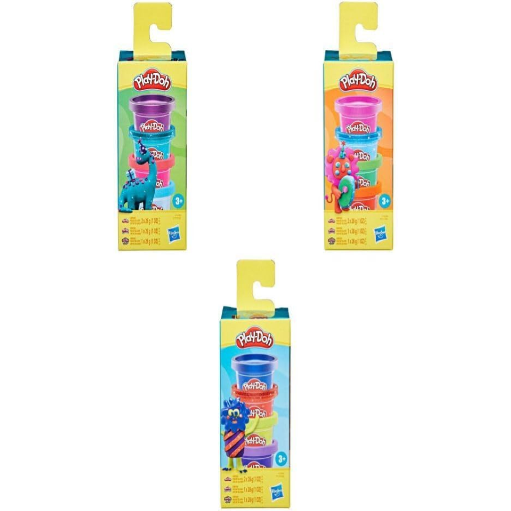 HASBRO - Play-Doh MINI COLOR PACK 4 VASETTI 28G