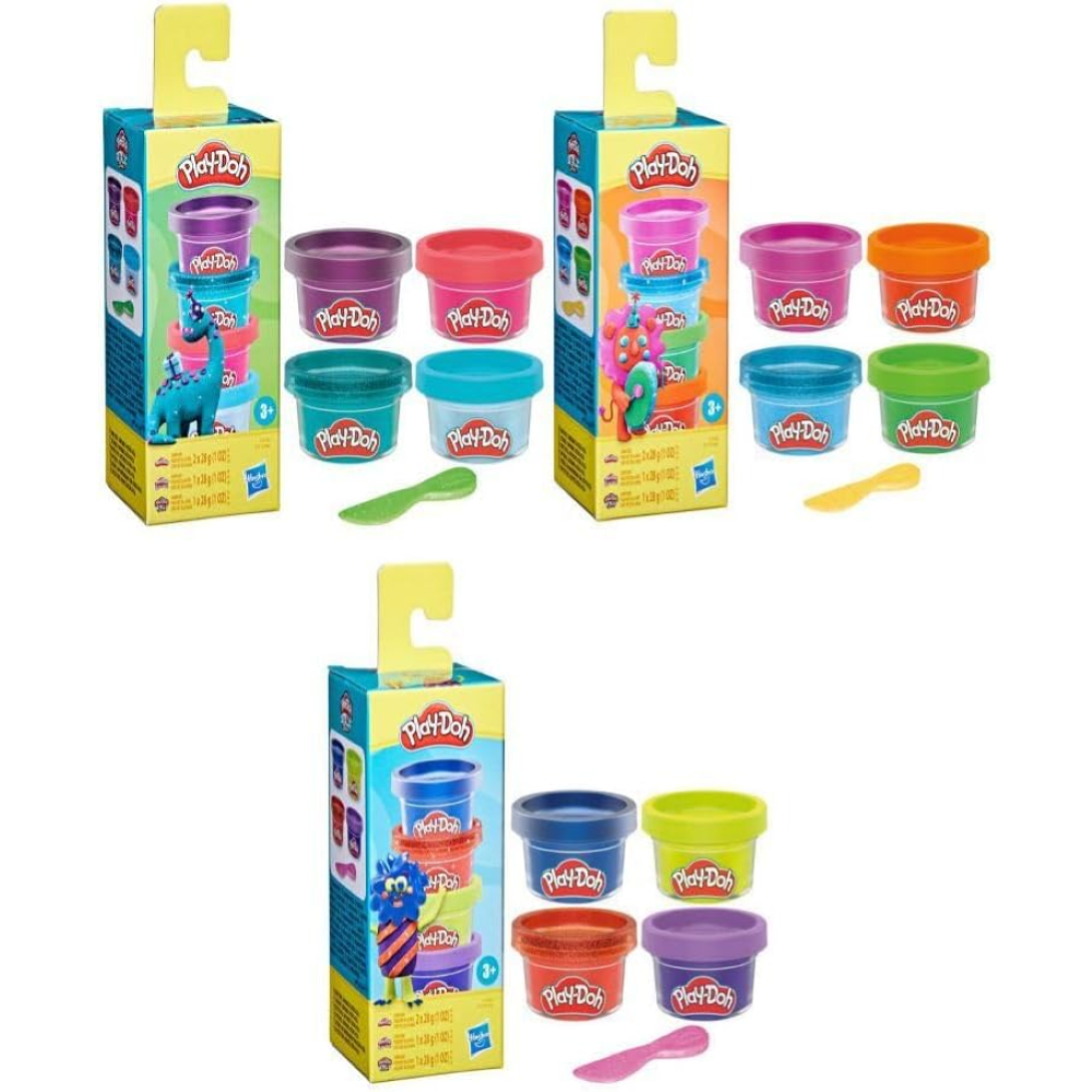 HASBRO - Play-Doh MINI COLOR PACK 4 VASETTI 28G