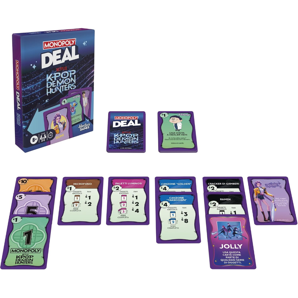 HASBRO - MONOPOLY DEAL KPOP DEMON HUNTERS G4498EDR5