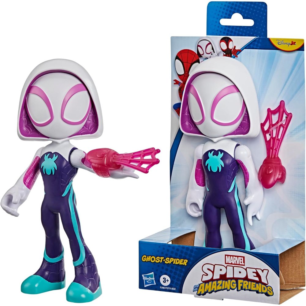 HASBRO - Spidey And His Amazing Friends - SPIDEY FIGURA MEGA GHOST SPIDER F39875X43