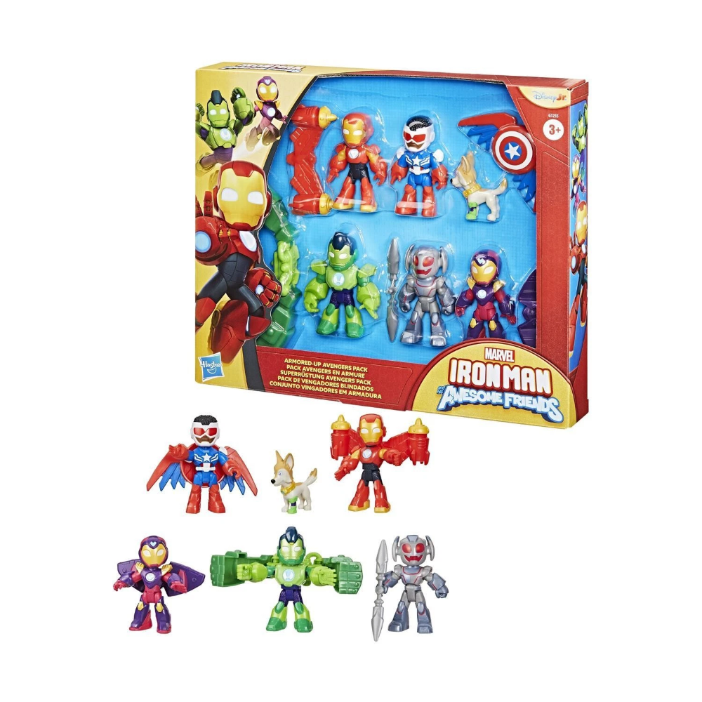 HASBRO - Iron Man And His Awesome Friends - Armored Up Avengers Pack G12555L00