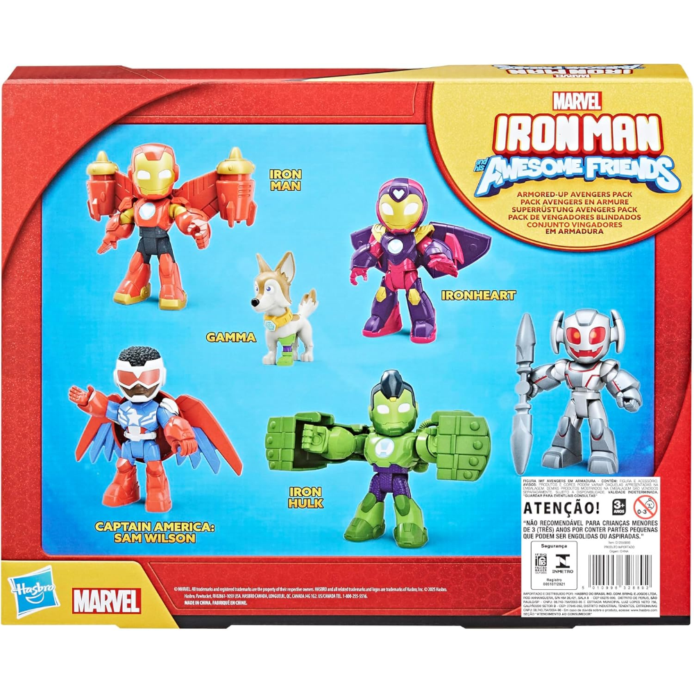 HASBRO - Iron Man And His Awesome Friends - Armored Up Avengers Pack G12555L00