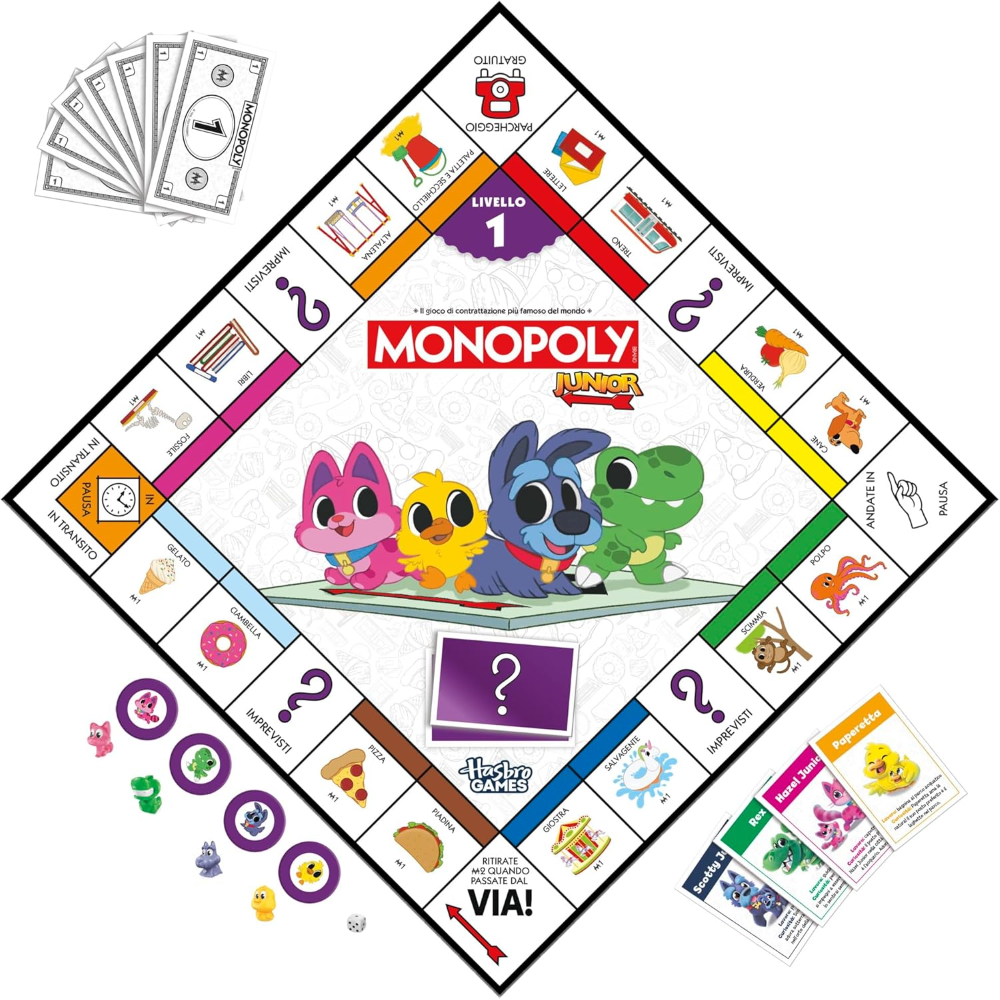 HASBRO MONOPOLY - MONOPOLY JUNIOR 2 IN 1 - G1856103