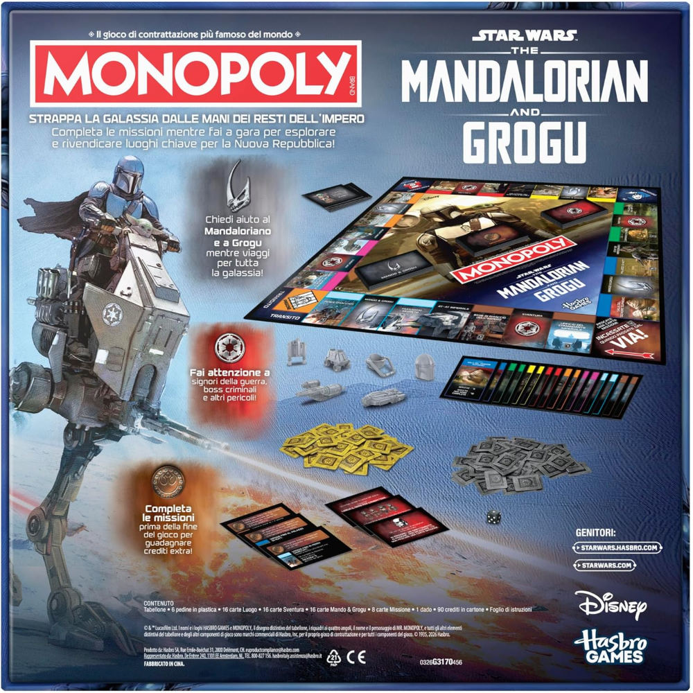 HASBRO - MONOPOLY Star Wars The Mandalorian and Grogu - G31704562