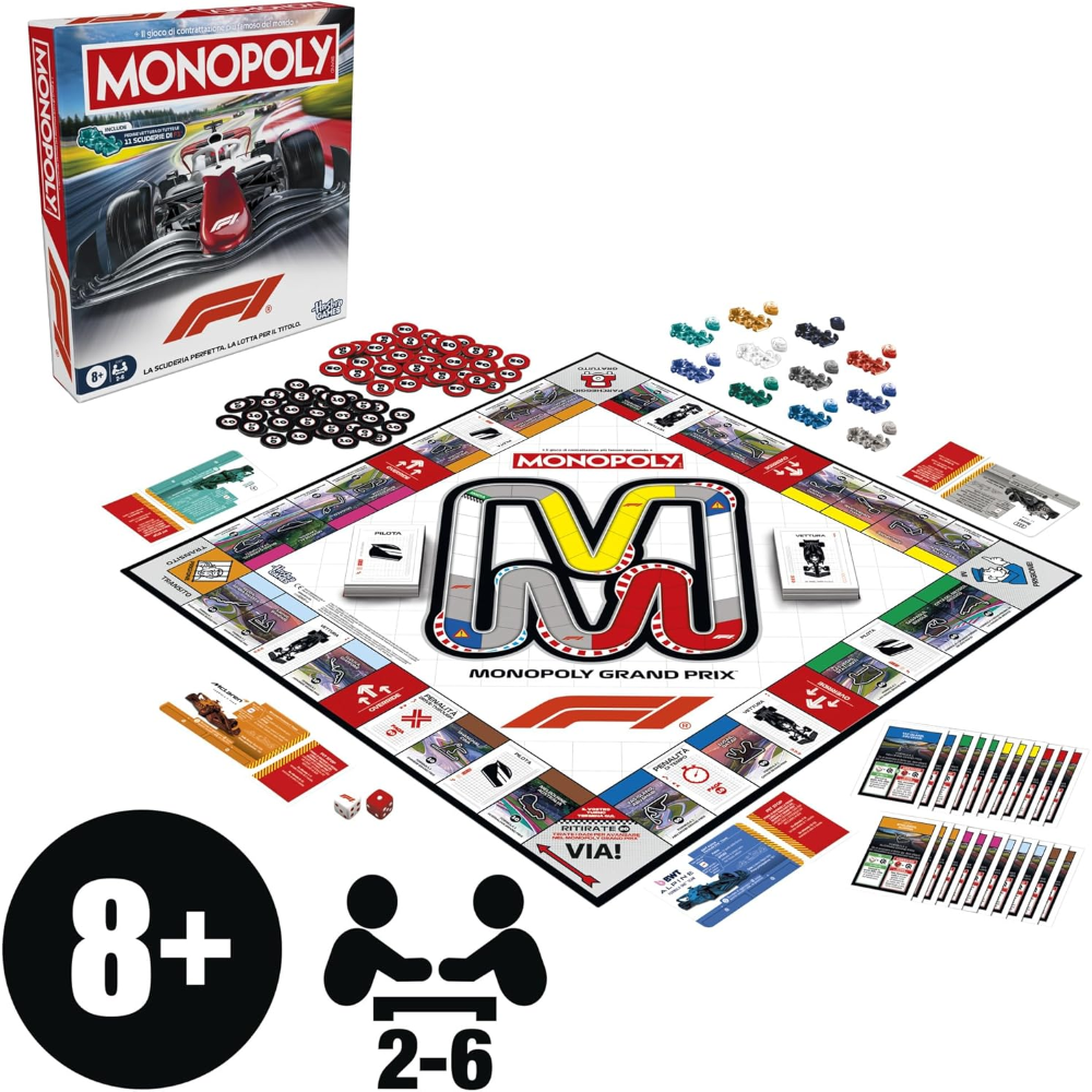 HASBRO - MONOPOLY FORMULA 1 - G34371030