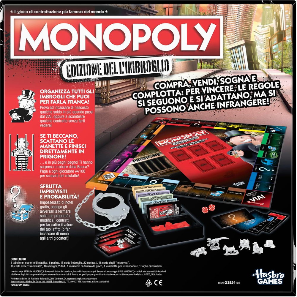 HASBRO - Monopoly: Edizione dell'Imbroglio - G38241031