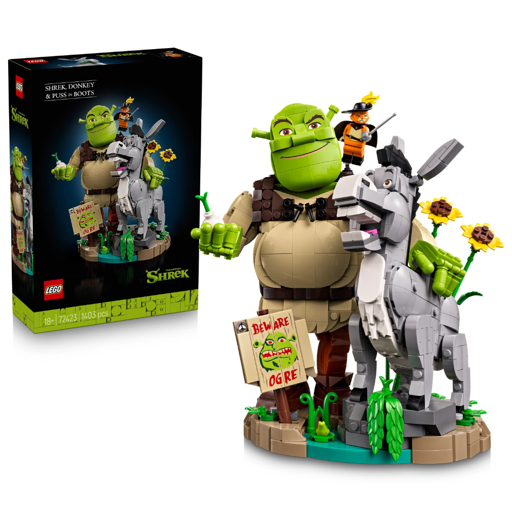 PREORDINE LEGO SHREK - Shrek, Ciuchino e gatto con gli stivali 72423 *AGOSTO