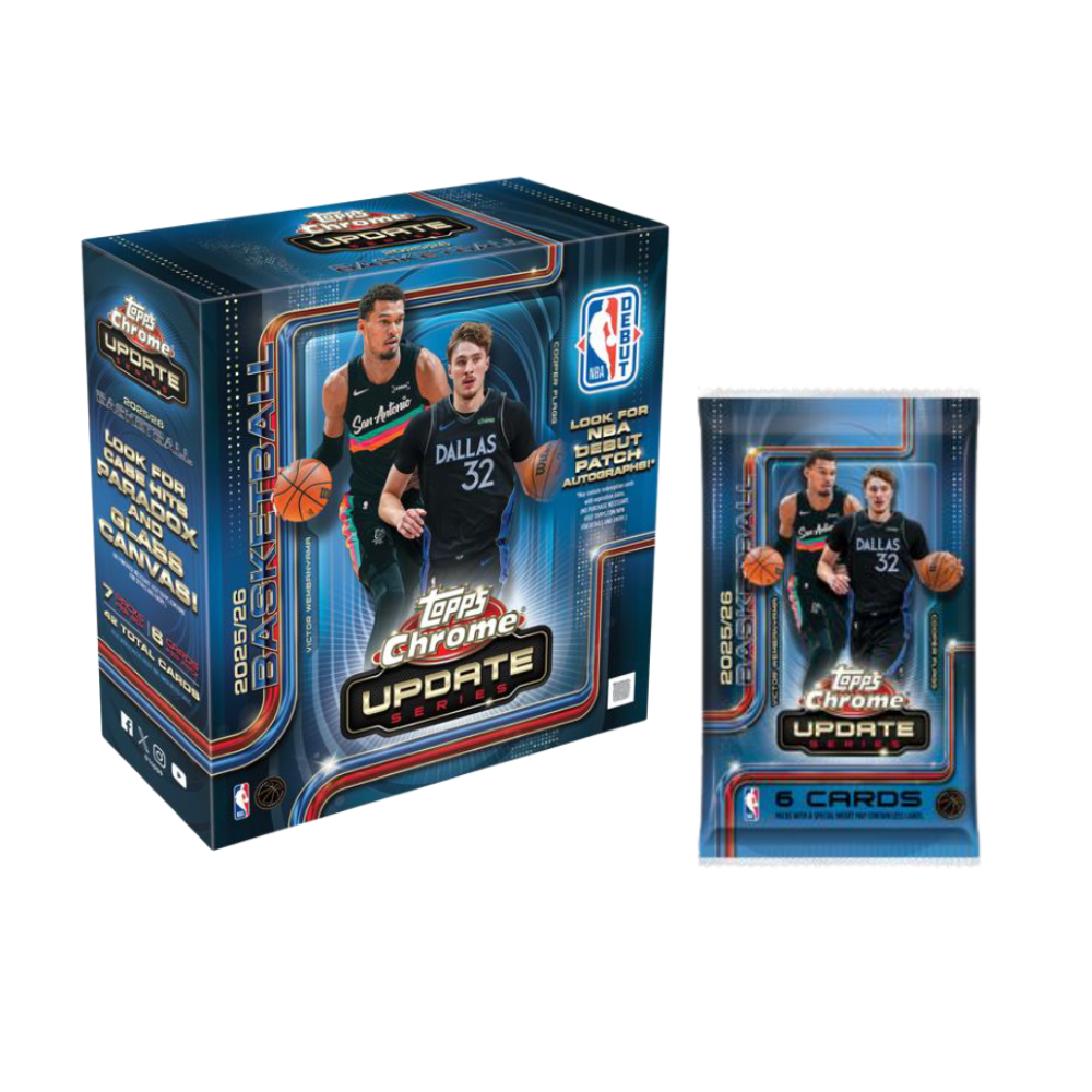 TOPPS - 2025-26 Topps Chrome® Updates Basketball NBA - Mega Box (CEE) (MAX 3PZ PER STORE)  *AGOSTO 