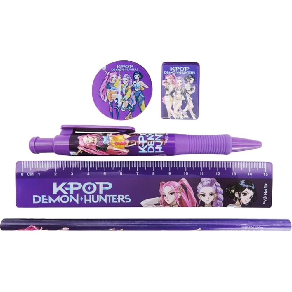 KPOP DEMON HUNTERS - SET ASTUCCIO TRASPARENTE 