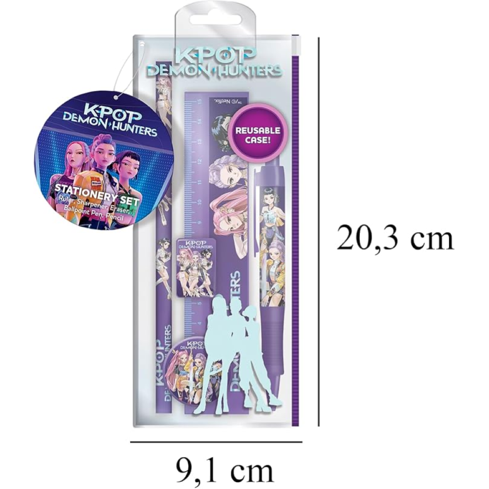KPOP DEMON HUNTERS - SET ASTUCCIO TRASPARENTE 