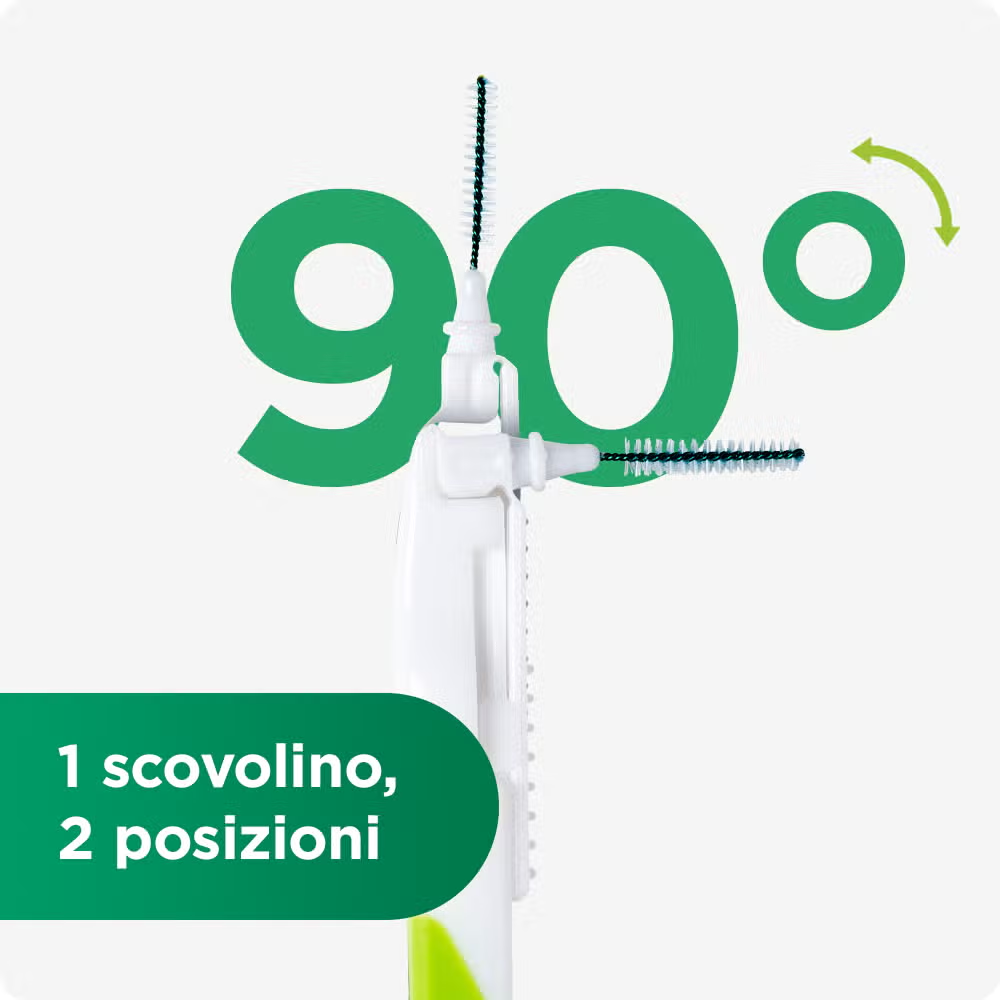GUM - Scovolino interdentale BI-DIRECTION 0.6MM - 6 pezzi (1=1PZ)
