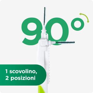 GUM - Scovolino interdentale BI-DIRECTION 0.6MM - 6 pezzi (1=1PZ)