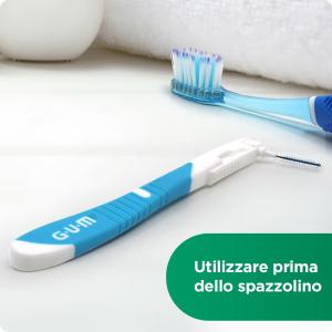 GUM - Scovolino interdentale BI-DIRECTION 0.6MM - 6 pezzi (1=1PZ)