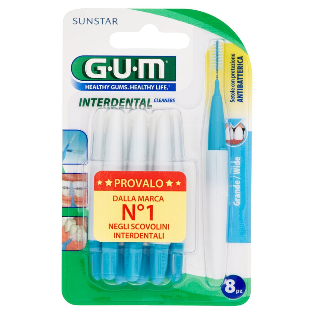 GUM - Scovolino Interdental CLEANERS - 0.9MM - 8 pezzi (1=1PZ)
