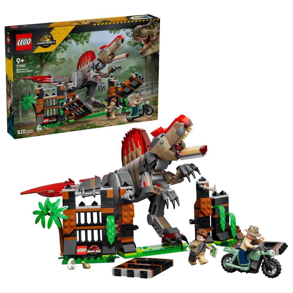 LEGO JURASSIC WORLD - Fuga del dinosauro Spinosaurus 77982 
