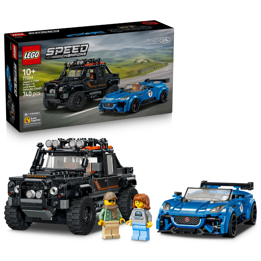 LEGO SPEED CHAMPIONS - Jaguar Project 7 & Land Rover Defender 77264 