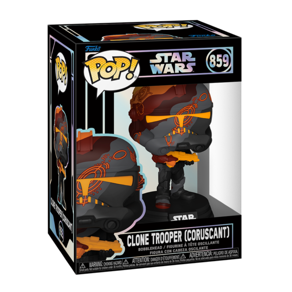 FUNKO POP ARTIST SERIES STAR WARS - VINYL FIGURE 859 CLONE TROOPER (CORUSCANT) 9CM 74596