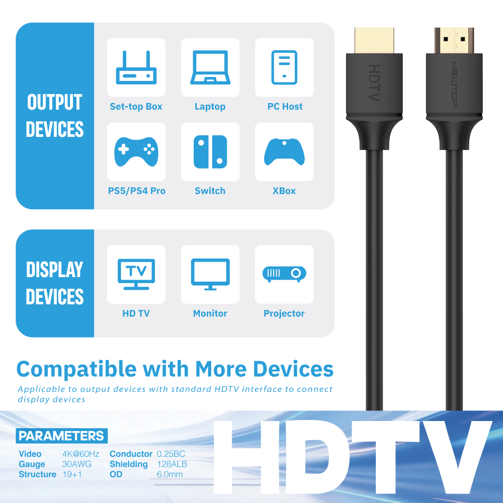 NEWTOP HM17 HDTV A HDTV 4K 60HZ 2.0V 120CM
