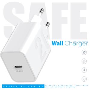 NEWTOP CM77 CARICATORE DA MURO PD 20W CON CAVO TYPE-C/LIGHTNING