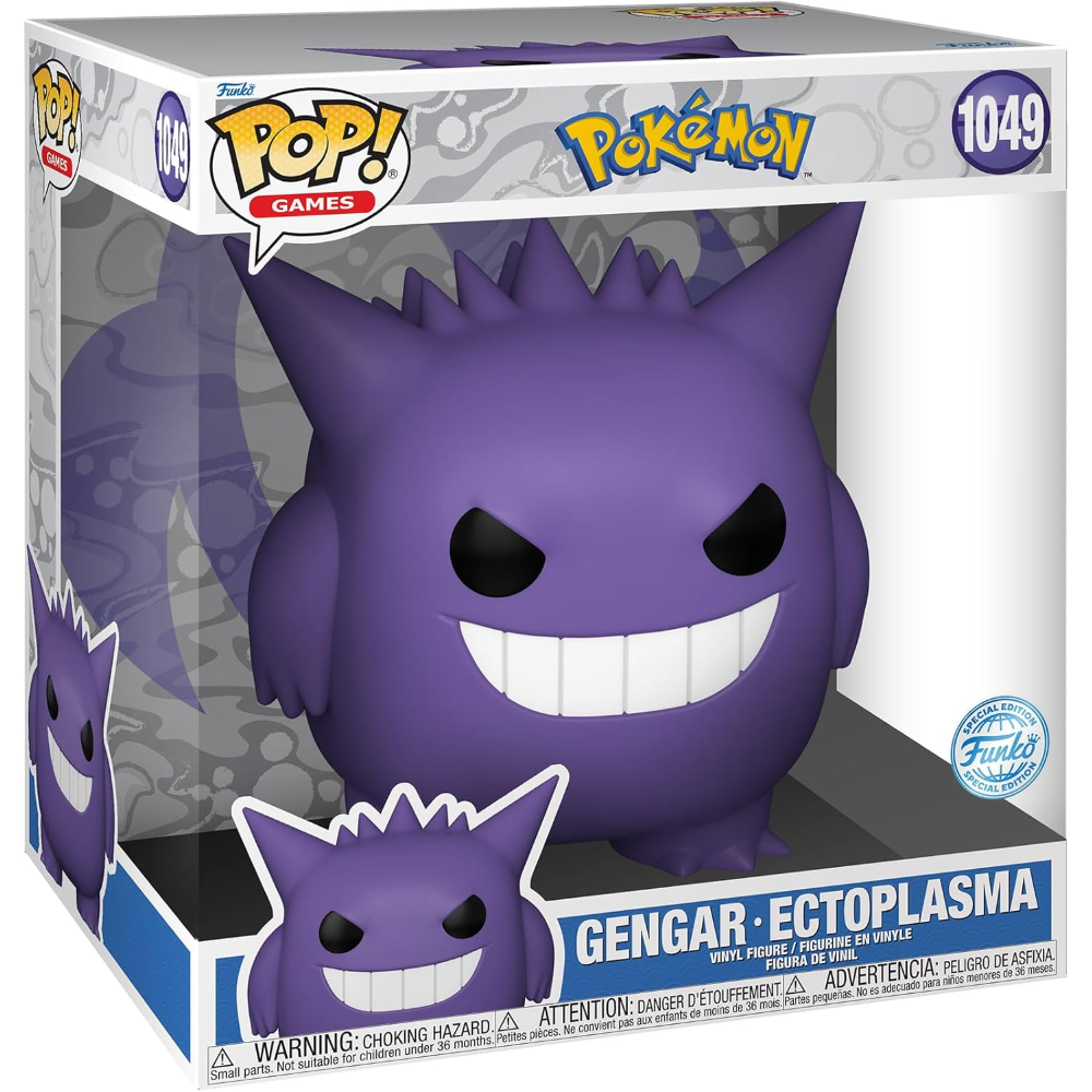  FUNKO POP JUMBO POKEMON - VINYL FIGURE 1049 GENGAR 25CM - 81699