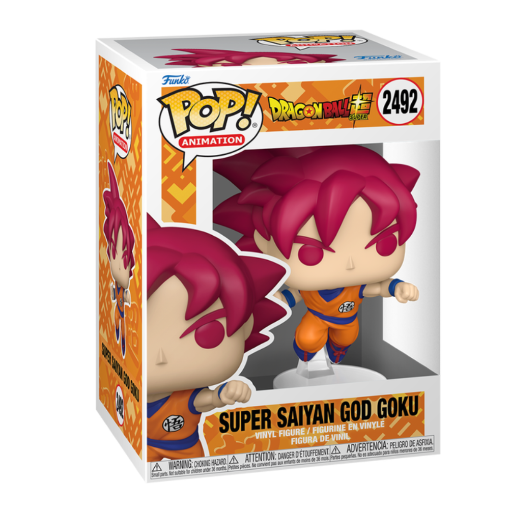 FUNKO POP DRAGON BALL SUPER - VINYL FIGURE 2492 SUPER SAIYAN GOD GOKU 9CM 94746
