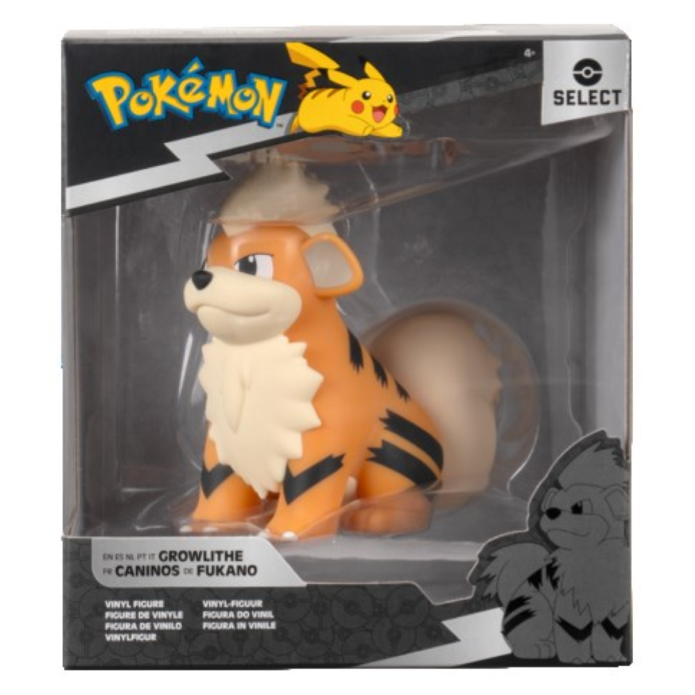 Rei Toys - Pokémon Select Vinile 12 cm - Growlithe PK084600